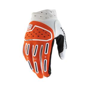  100% Airmatic 2 Cross Handsker Orange / Hvid