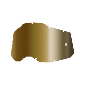 100% Strata 2 / Racecraft 2 / Accuri 2 Linse Guld Spejl