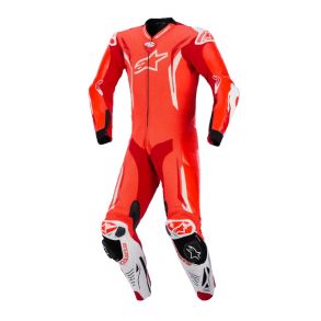 Alpinestars GP Tech V5 MC L�derdragt AAA Fluor R�d/R�d/Hvid