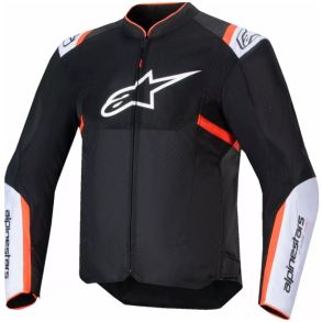Alpinestars T-SPS Air V2 MC Jakke Sort/Hvid/Rd Fluo