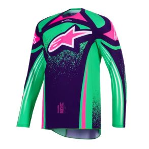 Alpinestars MX Trje Techstar Nomur Lilla / Grn Pink