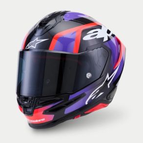 Alpinestars Supertech R7 MC Hjelm Lumen Design Lilla / R�d