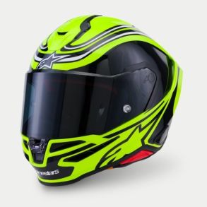 Alpinestars Supertech R7 MC Hjelm Zeal Design Fluo Gul