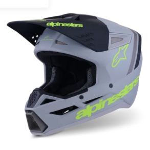 Alpinestars SM3 MX Hjelm Radium Gr / Sort / Gul