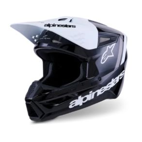 Alpinestars SM3 MX Hjelm Radium Sort / Hvid / Gr�