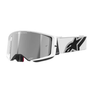 Alpinestars SuperTech Corp Cross Briller Hvid / Gr� (S�lv Glas)