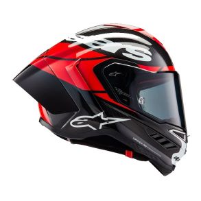 Alpinestars Supertech R10 Carbon MC Hjelm Element Rd/Sort/Hvid