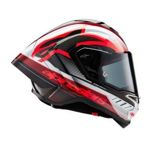 Alpinestars Supertech R10 Carbon MC Hjlm Team Rd/Svart/Vit