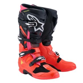 Alpinestars Tech 7 MX Stvler Sort / Fluo Rd / Fluo Pink