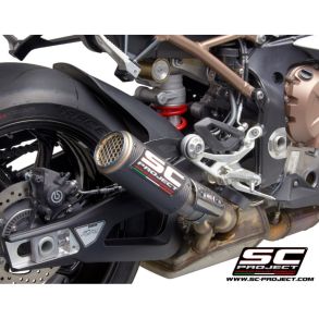 BMW S1000RR �rg. 2019-2020 SC Project CR-T Slip-on MC Udst�dning Carbon Med Stonegrid Guard