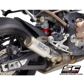 BMW S1000RR �rg. 2019-2020 SC Project CR-T Slip-on MC Udst�dning Titanium Med Stonegrid Guard