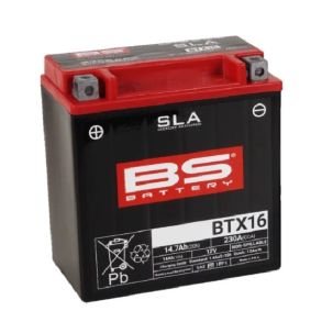 BS Battery MC Batteri AGM 12V 230A 14Ah - Plus Pol Venstre Side