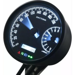 Daytona Velona W MC Speedometer & Omdrejningstller