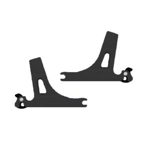 Harley Davidson aftagelig Sissy bar Sideplader Sort
