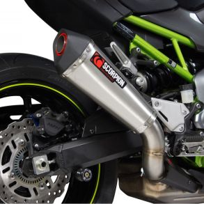 Kawasaki Z900 rg. 2017-2019 Scorpion Serket Taper Rustfrit Stl Slip-on MC Udstdning