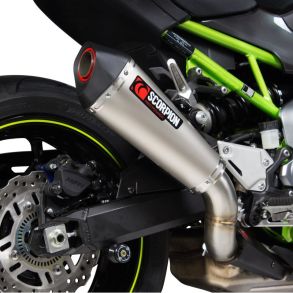 Kawasaki Z900 rg. 2017-2019 Scorpion Serket Taper Titanium Slip-on MC Udstdning