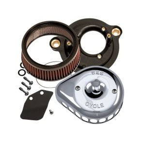 S&S Mini Teardrop Luftfilter Kit Til Harley Davidson M8 rg. 2017- Chrome