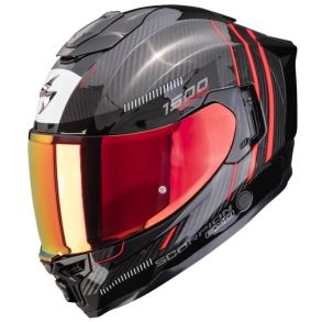 Scorpion EXO-1500 Air MC Hjelm Carbon Zity Red