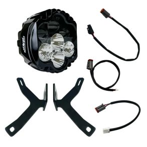 SHARK DEMON 2 LED MC Forlygte Med Beslag Til Memphis Shades Road Warrior Kbe