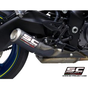 Suzuki GSX-S 1000 �rg. 2025- SC Project CR-T Carbon Slip-on Udst�dning Med Stoneguard Grid