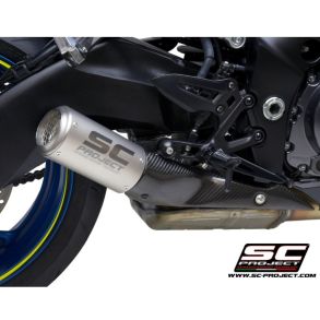Suzuki GSX-S 1000 �rg. 2025- SC Project CR-T Titanium Slip-on Udst�dning Med Stoneguard Grid