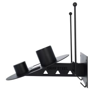 Gray Steel X7 MC Hjelm & MC Tj Holder Sort