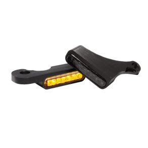 Heinz Bikes Stripes Series LED Blinklys Til Styrmontering P HD Softail rg. 2018- Sort