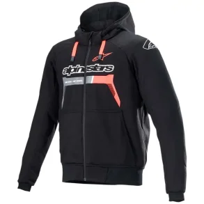 Alpinestars Chrome Sport MC hoodie Sort/Rd Fluo