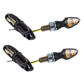 Drag Specialties Crystal Mikro SMD LED Blinklys - Klar Lygteglas