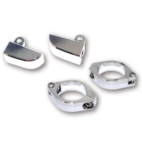 Highsider Monteringsbeslag Til Blinklys P Forgaffel Krom 35-54mm - 4 Varianter