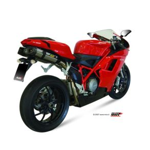 Ducati 848 / 1098 / 1198 Mivv Suono Under Seat Dual Slip-on MC Udstdning Titanium