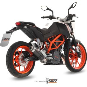 Duke 390 rg. 2013-2016 MIVV GP Komplet MC Udstdning - Carbon