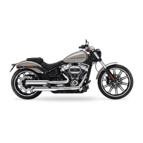 HD Softail Breakout / Fat Boy rg. 2018-2020 KessTech Fusion Long Slip-ons MC Udstdning ECE-Godkendt