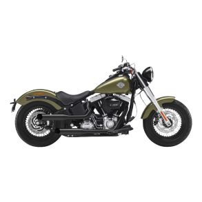 HD Softail FLS / FLSxxx rg. 2012-2016 Kesstech Shotgun Short Slash Cut Komplet MC Udstdning System