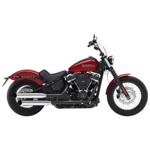 HD Street Bob rg. 2018-2020 Kesstech Fusion krom Dual Slip-on MC Udstdning Godkendt