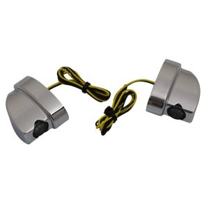 Heinz Bikes Winglets Nano LED Blinklys 3 i 1 Krom