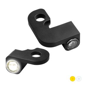 Heinz Bikes Nano Series LED Blinklys & Positionslys Til Styrmontering P HD Softail rg. 1990-2014 Sort