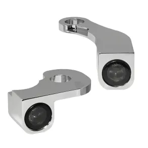 Heinz Bikes Nano Series LED Blinklys Til Styrmontering P HD Softail rg. 2018- Krom