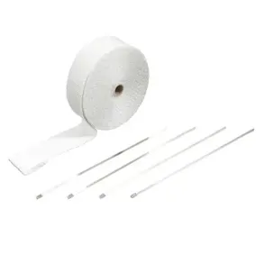 Highway Hawk Udstdningsbnd / Heat Wrap Inkl. Strips 10M x 50mm Hvid