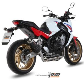 CB 650 F rg. 2014-2018 MIVV GP Komplet MC Udstdning - Carbon