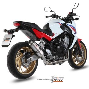 CB 650 F rg. 2014-2018 MIVV GP Komplet MC Udstdning - Titanium