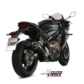 Honda CB 650R / CBR 650 R rg. 2019-2023 MIVV Delta Race Black MC Udstdning System Komplet