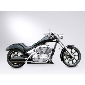 Honda VT 1300 CX Fury rg. 2009-2016 Miller Malibu Dual Slip-on MC Udstdning