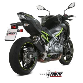 Kawasaki Z900 rg. 2017- MIVV Delta Race Black Slip-on MC Udstdning