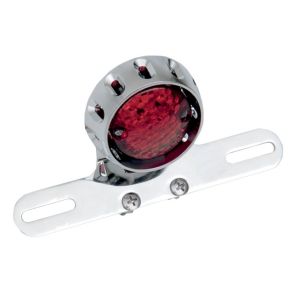 LED Baglygte Til MC Drag Specialties T6 Bullet Krom