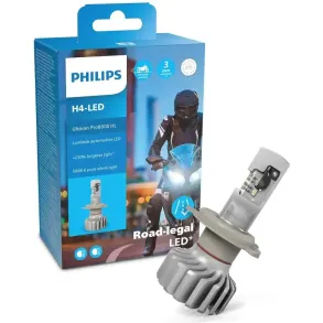 Philips H4 Ultinon Pro 6000 LED Pre Til MC (Lovlig)