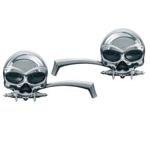 MC Sidespejle Kranie Hoved Kuryakyn - Krom