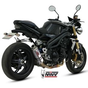 Speed Triple rg. 2005-2006 MIVV GP Slip-on MC Udstdning - Titanium