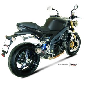 Speed Triple rg. 2007-2010 MIVV GP Slip-on MC Udstdning - Carbon