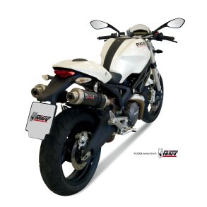 Monster 696 rg. 2008-2014 MIVV GP Slip-on MC Udstdning - Carbon